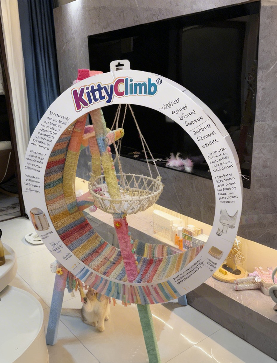 vynarop® Feline Fantasy Fortress - Multi-Level Cat Tree with Sisal Scratching Posts, Cozy Hideaway, Perch & Hammock | Indoor Kitty Adventure Hub for Napping, Climbing & Zoomies